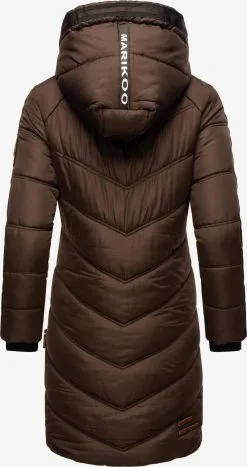 Marikoo Wintermantels Wintermantel Armasa Dames Bruin -Aanbiedingen Marikoo Winkel 8d36a80a0c217baf09633c1413591aff