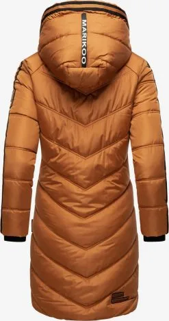 Marikoo Wintermantels Wintermantel Armasa Dames Karamel -Aanbiedingen Marikoo Winkel 8feafb6da35942cb9eae93c33493de64