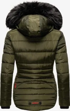 Marikoo Winterjassen Winterjas Lotusblüte Dames Olijfgroen -Aanbiedingen Marikoo Winkel 925a097b580431d24d7d32d7735a6ea9