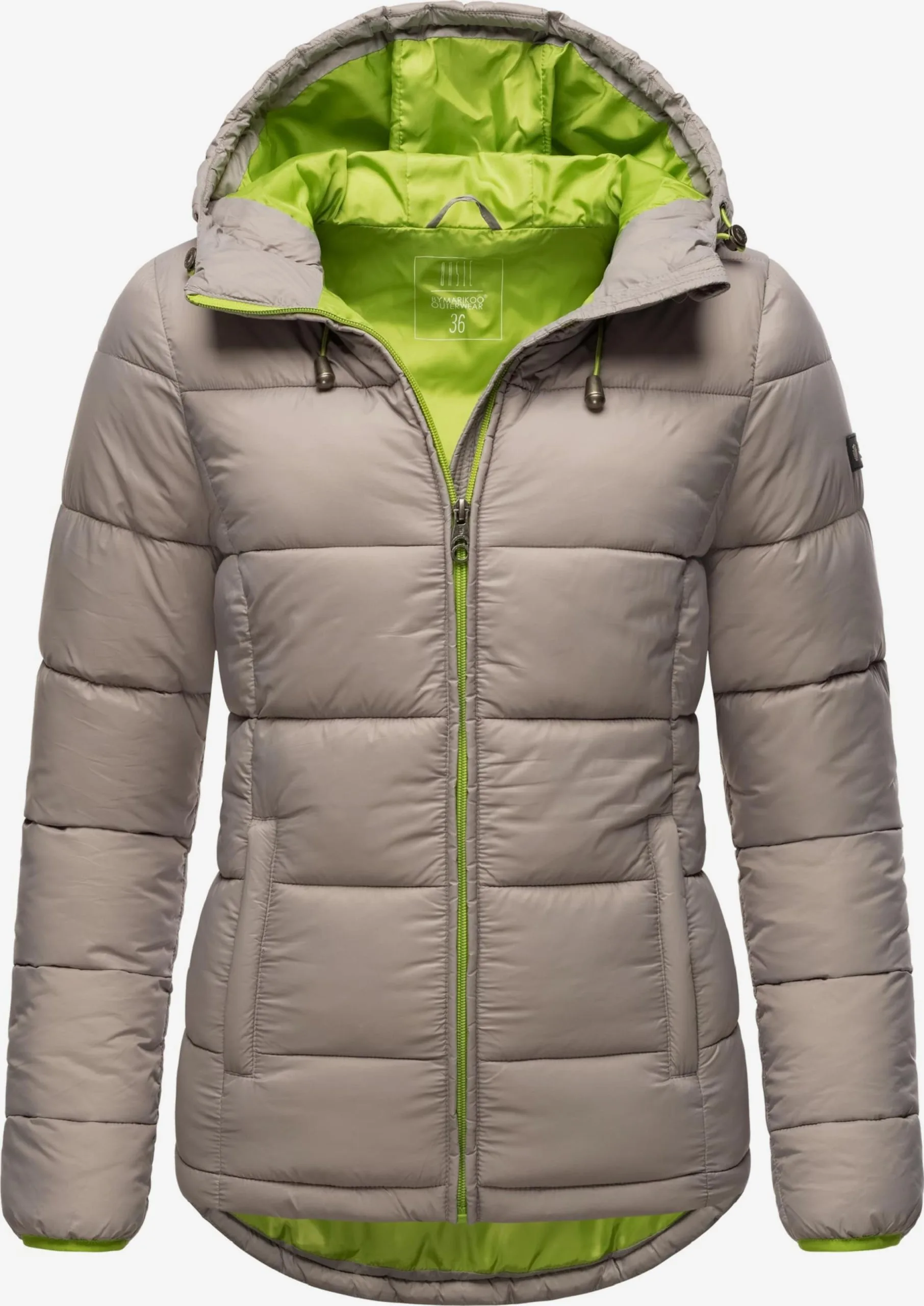 Marikoo Winterjassen Winterjas Leandraa Dames Lichtgrijs 3 Marikoo Winterjassen Winterjas Leandraa Dames Lichtgrijs