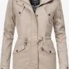 Marikoo Winterjassen Winterjas Manolya Dames Lichtbeige -Aanbiedingen Marikoo Winkel 9449953481624f7c0fb99be25ecb5b76