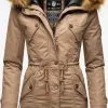Marikoo Parkas Winterparka La Viva Dames Lichtbeige -Aanbiedingen Marikoo Winkel 95874358cfd20bbab025477baa9bf19d