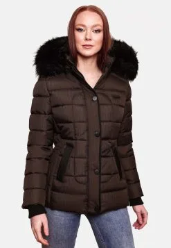 Marikoo Winterjassen Winterjas Unique Dames Bruin -Aanbiedingen Marikoo Winkel 9a98ddf7c4a7546a197c4dbd6af4fc13