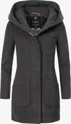 Marikoo Wintermantels Wintermantel Maikoo Dames Antraciet