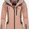 Marikoo Winterjassen Winterjas Dames Roze -Aanbiedingen Marikoo Winkel 9d166b95341f670aded4b1c9bff4a95a