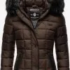 Marikoo Winterjassen Winterjas Unique Dames Bruin -Aanbiedingen Marikoo Winkel 9ee8d88322d75cafa08686976e391d85