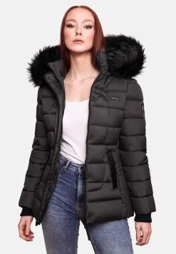 Marikoo Winterjassen Winterjas Unique Dames Antraciet -Aanbiedingen Marikoo Winkel a0961058af2a9dcf8452347860ac3d7f