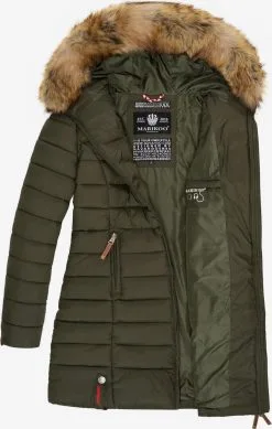 Marikoo Wintermantels Wintermantel Rose Dames Donkergroen -Aanbiedingen Marikoo Winkel a14dae6522600745d7aa08399225a2eb