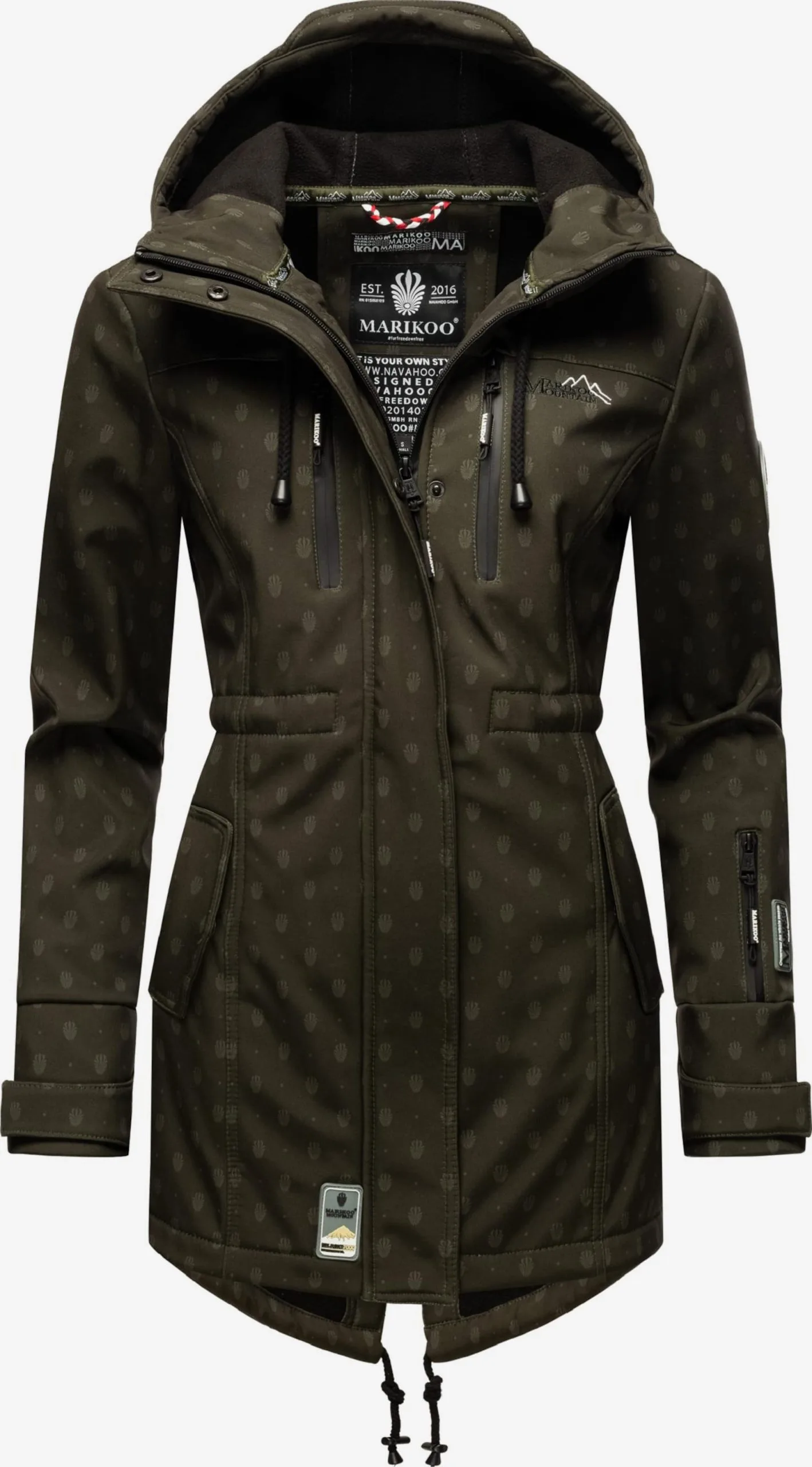 Marikoo Regenmantels Functionele Mantel Zimtzicke Dames Donkergroen 3 Marikoo Regenmantels Functionele Mantel Zimtzicke Dames Donkergroen