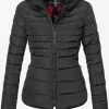Marikoo Winterjassen Winterjas Amber Dames Zwart