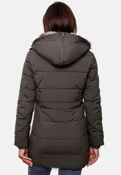 Marikoo Korte Mantels Wintermantel Dames Basaltgrijs -Aanbiedingen Marikoo Winkel ad99eee047c79c24cf305f1373cd6199