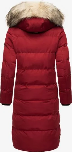 Marikoo Wintermantels Wintermantel Schneesternchen Dames Bloedrood -Aanbiedingen Marikoo Winkel af1814212c1d536ebc5c953b9f0b3c26