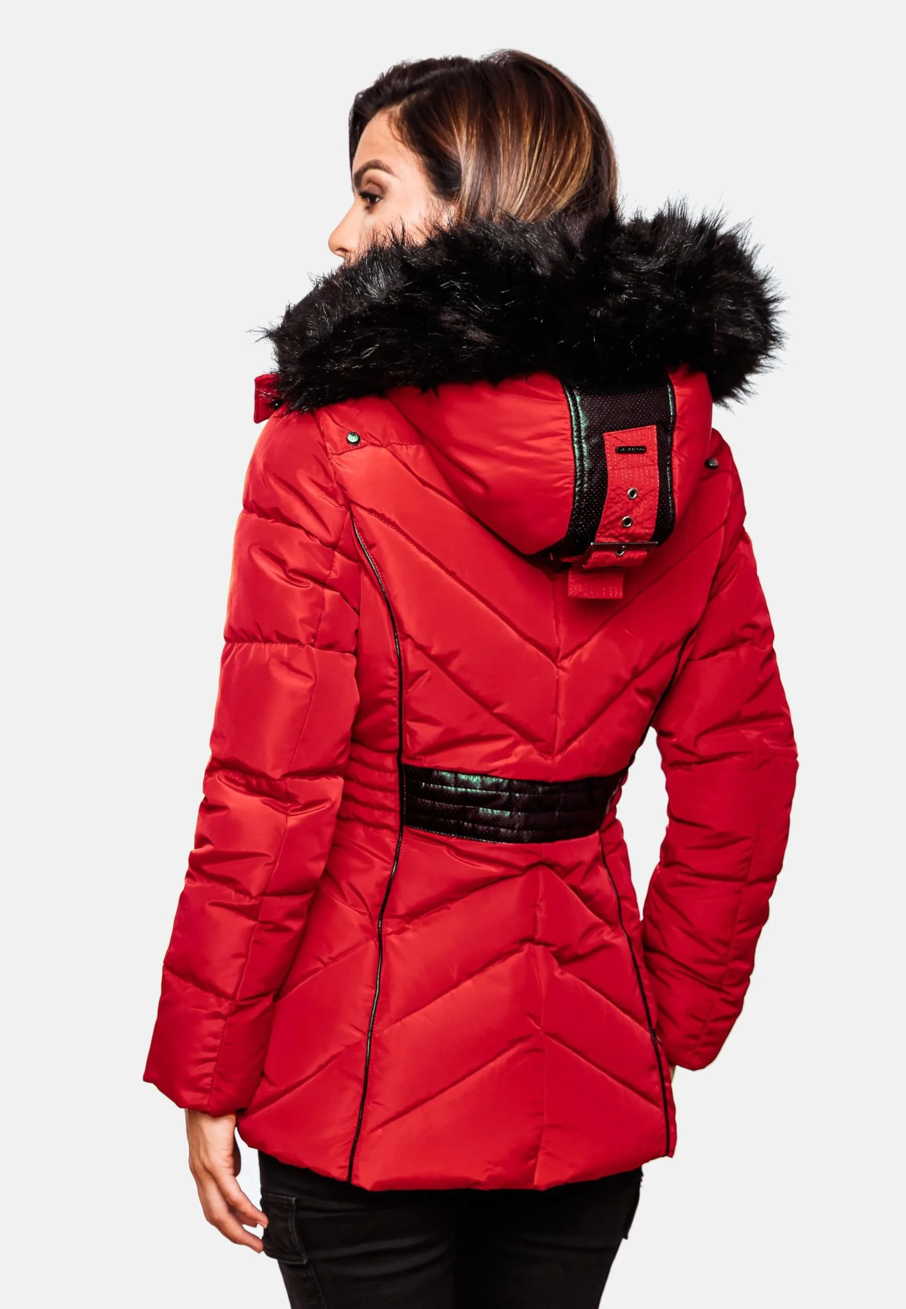 Marikoo Winterjassen Winterjas Vanilla Dames Rood 8 Marikoo Winterjassen Winterjas Vanilla Dames Rood - Afbeelding 6