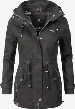 Marikoo Parkas Tussenparka Nyokoo Dames Zwart