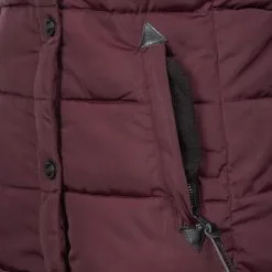 Marikoo Winterjassen Winterjas Lotusblüte Dames Bourgogne -Aanbiedingen Marikoo Winkel b5836d398b7d3763f6fe6f934049f125