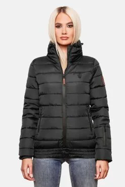 Marikoo Winterjassen Winterjas Poison Dames Zwart -Aanbiedingen Marikoo Winkel b8198bd4ebb51f4d96bca8745a896144