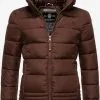 Marikoo Winterjassen Winterjas Sole Dames Chocoladebruin