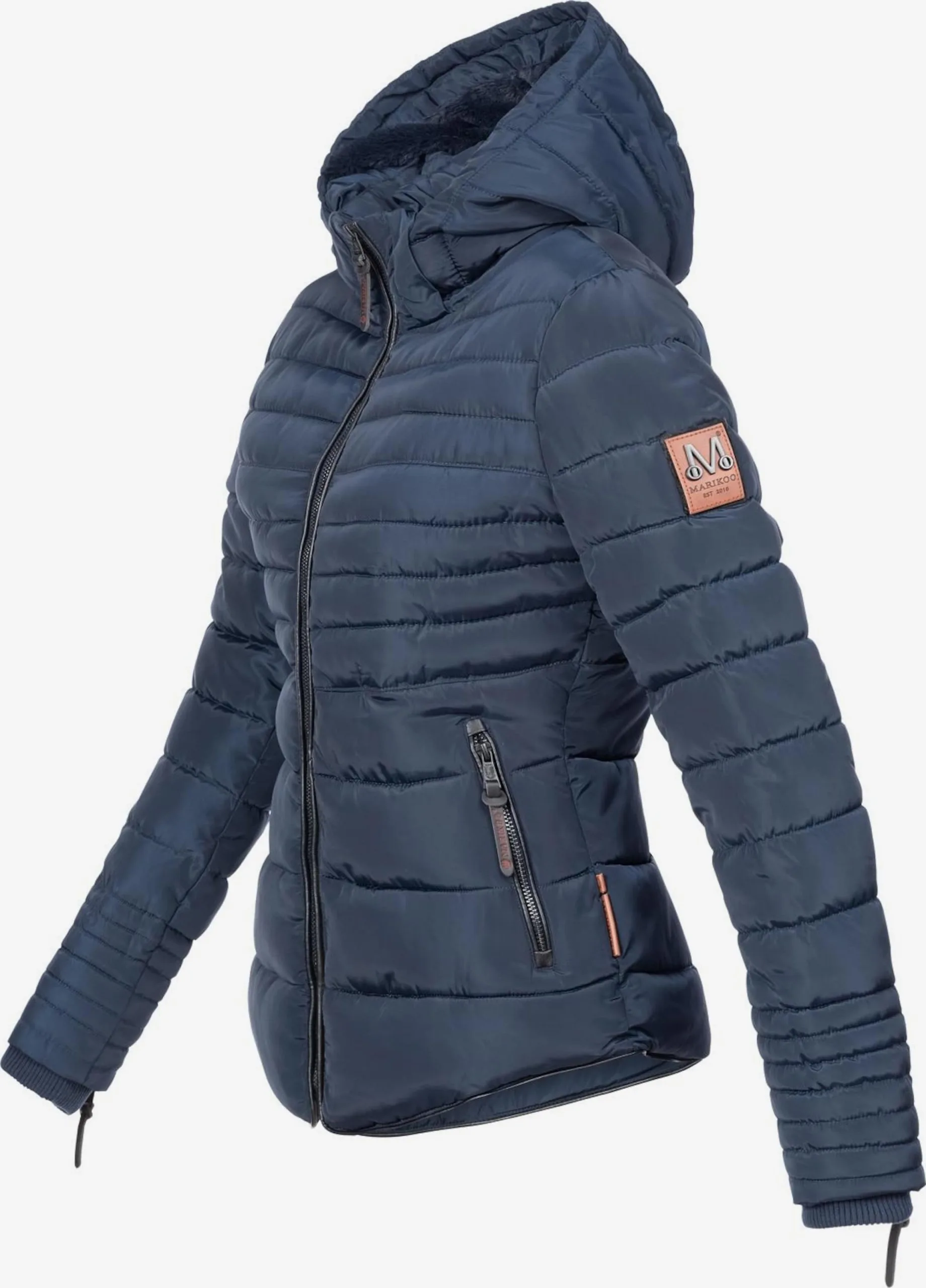 Marikoo Winterjassen Winterjas Amber Dames Navy 4 Marikoo Winterjassen Winterjas Amber Dames Navy - Afbeelding 2