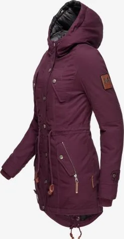 Marikoo Parkas Winterparka Dames Wijnrood -Aanbiedingen Marikoo Winkel c4e2cab956e89f2738977e78ee72fecb