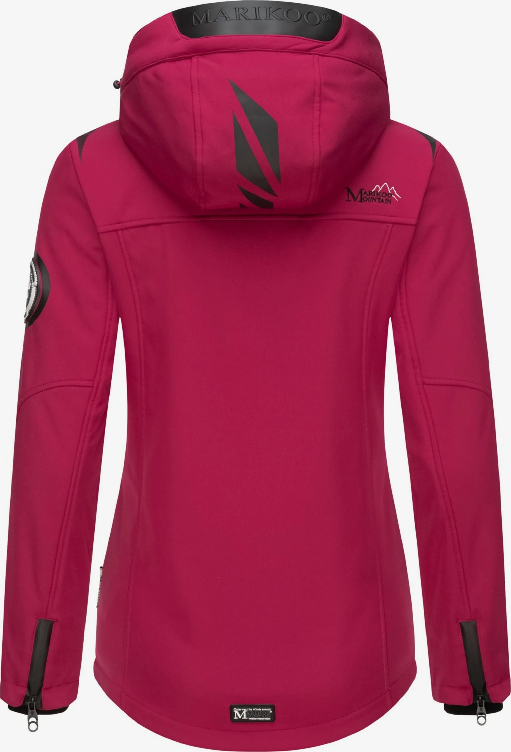 Marikoo Winterjassen Winterjas Dames Rood 5 Marikoo Winterjassen Winterjas Dames Rood - Afbeelding 3