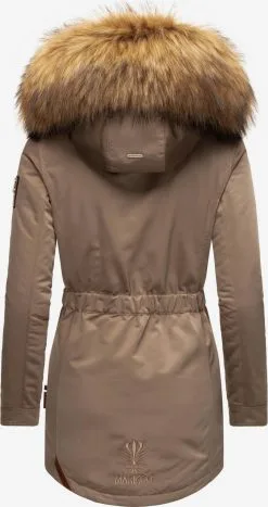 Marikoo Wintermantels Wintermantel Sanakoo Dames Lichtbruin -Aanbiedingen Marikoo Winkel cd325cc67ce16c3ff40e850a4ddb8fb6