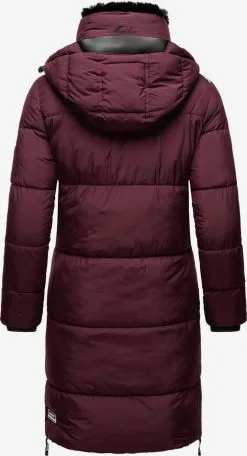Marikoo Wintermantels Wintermantel Dames Kersrood -Aanbiedingen Marikoo Winkel d064963dbbf2440ed653e65c9ea09285