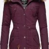 Marikoo Parkas Winterparka Dames Wijnrood -Aanbiedingen Marikoo Winkel d137f17f649ce91e7999878de66cbbb4