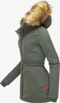 Marikoo Parkas Winterparka Akira Dames Olijfgroen -Aanbiedingen Marikoo Winkel d179707acc28a398182f25f134e21556