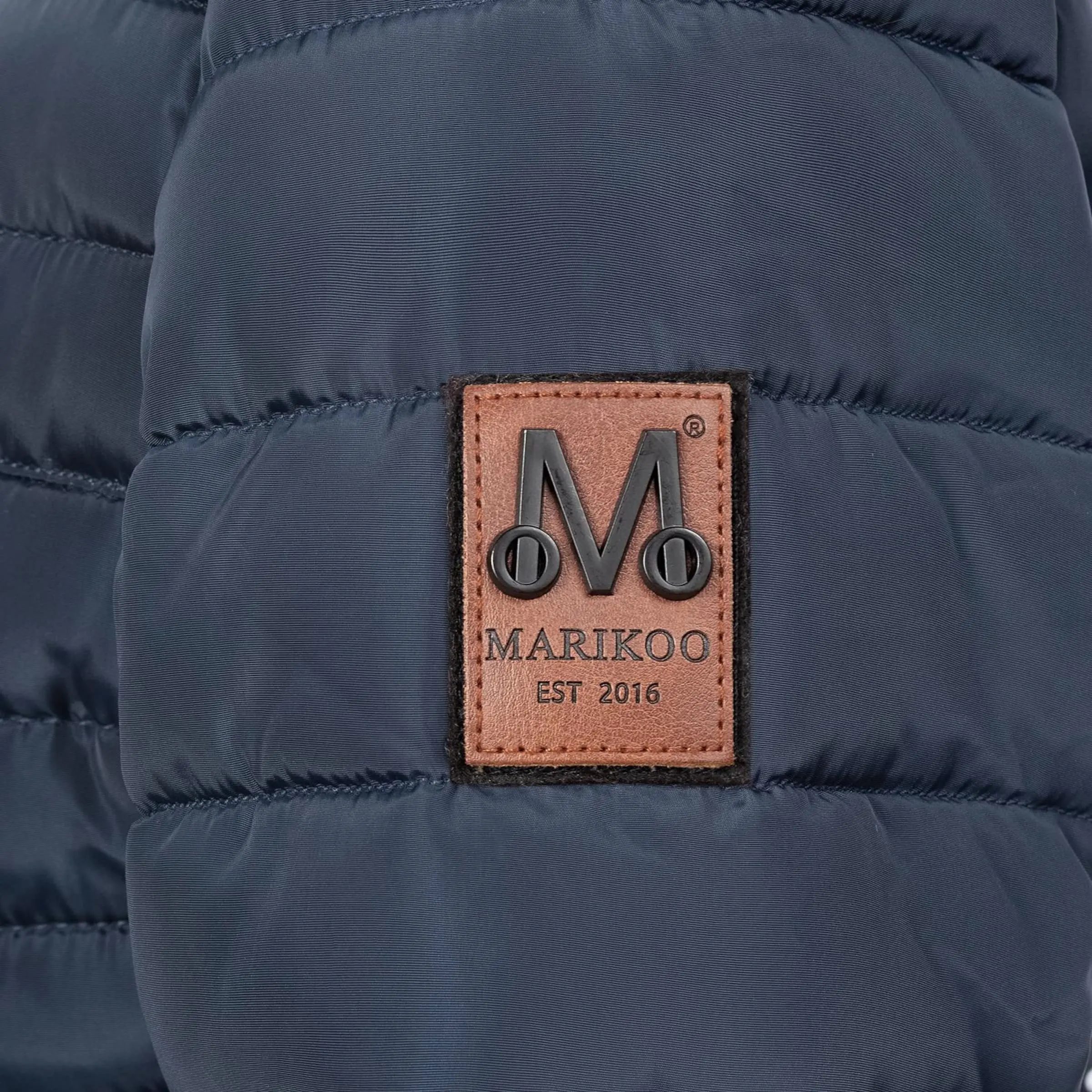 Marikoo Winterjassen Winterjas Amber Dames Navy 6 Marikoo Winterjassen Winterjas Amber Dames Navy - Afbeelding 4