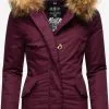 Marikoo Parkas Winterparka Karmaa Dames Bordeaux