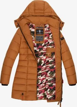 Marikoo Korte Mantels Wintermantel Abendsternchen Dames Lichtbruin -Aanbiedingen Marikoo Winkel d447d4b13f07a3199bd8fe4cc8e4addf