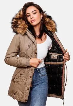Marikoo Parkas Winterparka La Viva Dames Lichtbeige -Aanbiedingen Marikoo Winkel d8fab383980db4105d0ac3ebd3c7ccd5