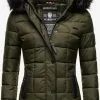 Marikoo Winterjassen Winterjas Unique Dames Olijfgroen -Aanbiedingen Marikoo Winkel dfbd93e9e55be3ab089ab336bada7a63
