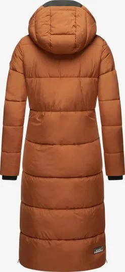 Marikoo Wintermantels Wintermantel Dames Cognac -Aanbiedingen Marikoo Winkel e168e893b3a77b7fde97c18fb06d2f97