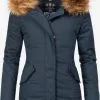 Marikoo Parkas Winterparka Karmaa Dames Donkerblauw -Aanbiedingen Marikoo Winkel e2fda59254c2c839ce24d1d44cd4360e