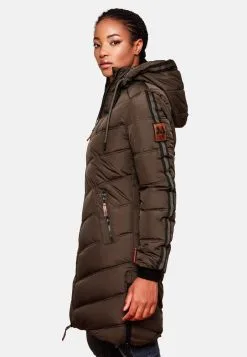 Marikoo Wintermantels Wintermantel Armasa Dames Bruin -Aanbiedingen Marikoo Winkel e5e6b70df5d2f7175e2b210e5988ca62