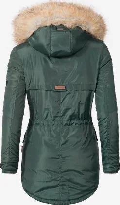 Marikoo Parkas Winterparka Grinsekatze Dames Donkergroen -Aanbiedingen Marikoo Winkel e6f3135233d80c77f0fadded96f7675f