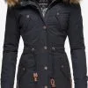 Marikoo Parkas Winterparka Dames Nachtblauw -Aanbiedingen Marikoo Winkel e7f761ab847f77ca0839cfbf5e379d90