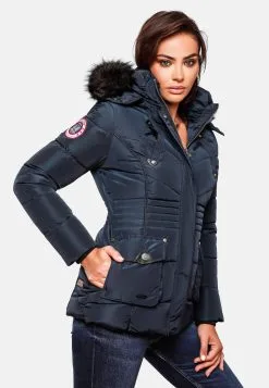 Marikoo Winterjassen Winterjas Vanilla Dames Kobaltblauw -Aanbiedingen Marikoo Winkel eb0818bd40cb00f27ef9dc993d1e1dff