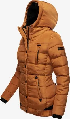 Marikoo Winterjassen Winterjas Lotusblüte Dames Cognac -Aanbiedingen Marikoo Winkel ed96b476d3181409b7c9c41931babca3