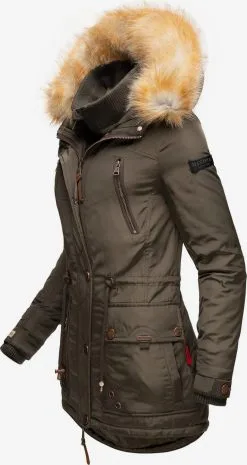 Marikoo Parkas Winterparka Grinsekatze Dames Groen -Aanbiedingen Marikoo Winkel f08e1ad6ef8a4a187e1737d5e70739bb