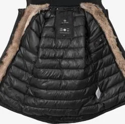 Marikoo Parkas Winterparka Grinsekatze Dames Zwart -Aanbiedingen Marikoo Winkel f37188c8ef3a68b98766fd2ce97b97db