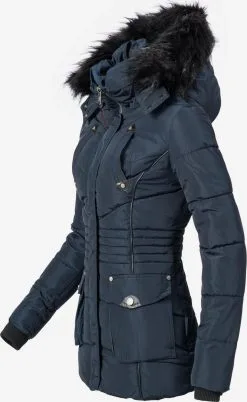 Marikoo Winterjassen Winterjas Vanilla Dames Kobaltblauw -Aanbiedingen Marikoo Winkel f4646c2381afe77a6d51c66d8e676dd0