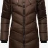 Marikoo Wintermantels Wintermantel Armasa Dames Bruin