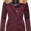 Marikoo Parkas Winterparka Karmaa Dames Wijnrood -Aanbiedingen Marikoo Winkel f61c663a709b6e2d6cf4741b79c730d9