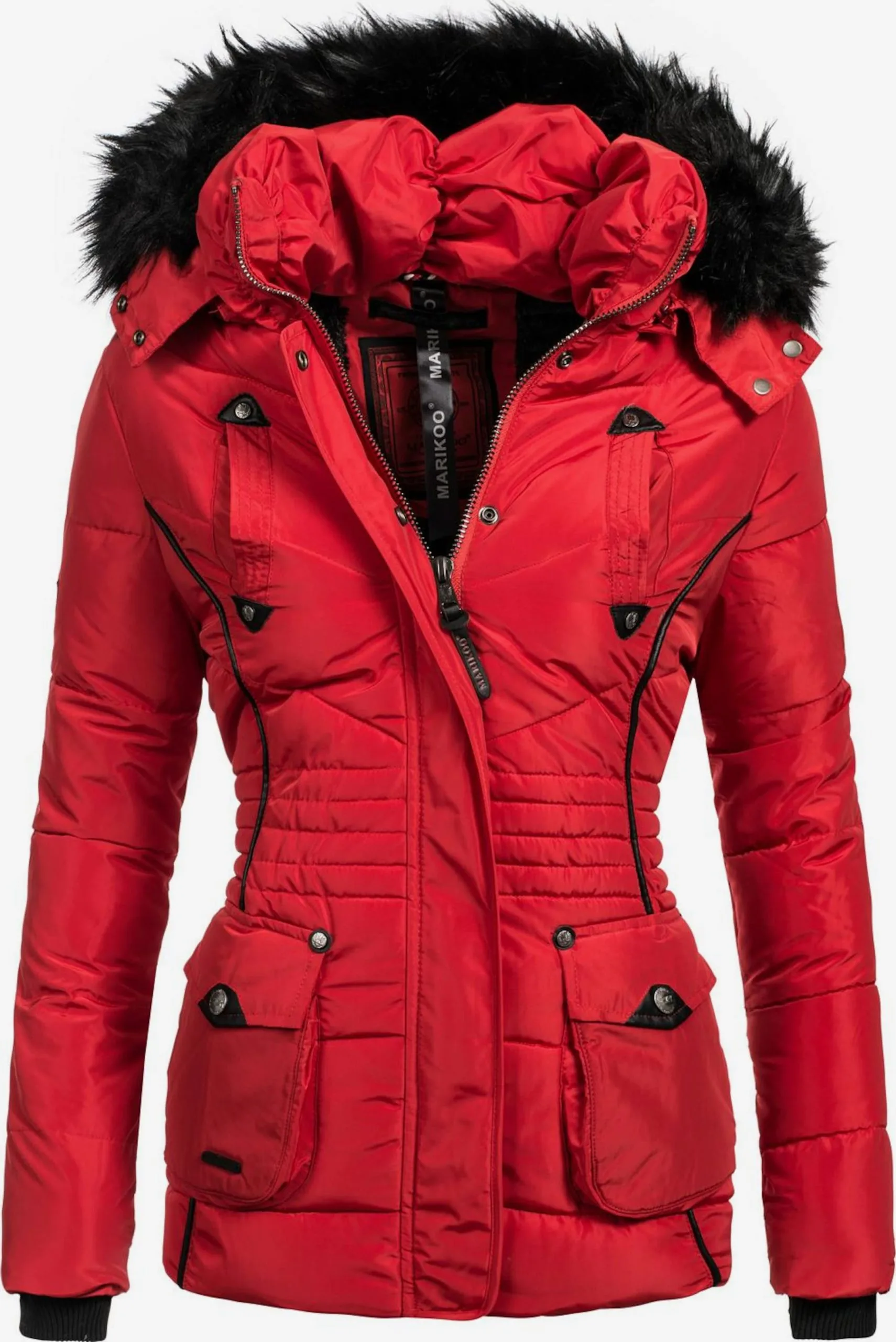 Marikoo Winterjassen Winterjas Vanilla Dames Rood 3 Marikoo Winterjassen Winterjas Vanilla Dames Rood
