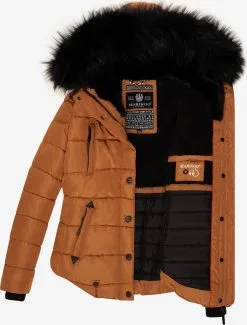 Marikoo Winterjassen Winterjas Lotusblüte Dames Cognac -Aanbiedingen Marikoo Winkel f660d984a1e7b2bb6a0f46c1e9421f13