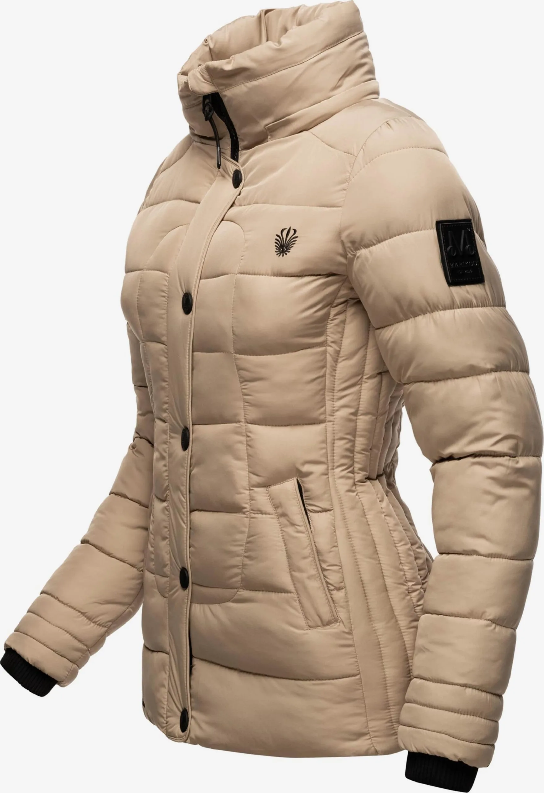 Marikoo Winterjassen Winterjas Qesra Dames Lichtbruin 7 Marikoo Winterjassen Winterjas Qesra Dames Lichtbruin - Afbeelding 5