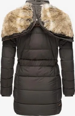 Marikoo Korte Mantels Wintermantel Dames Basaltgrijs -Aanbiedingen Marikoo Winkel f786a2744bffc999b1a5702dbbb22eac