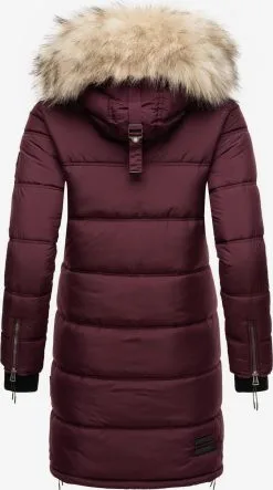 Marikoo Wintermantels Wintermantel Chaskaa Dames Bordeaux -Aanbiedingen Marikoo Winkel f80818c0273eb8873a487eb246217425